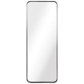 Ultra Brushed Black Stainless Steel Rectangular Wall Mirror